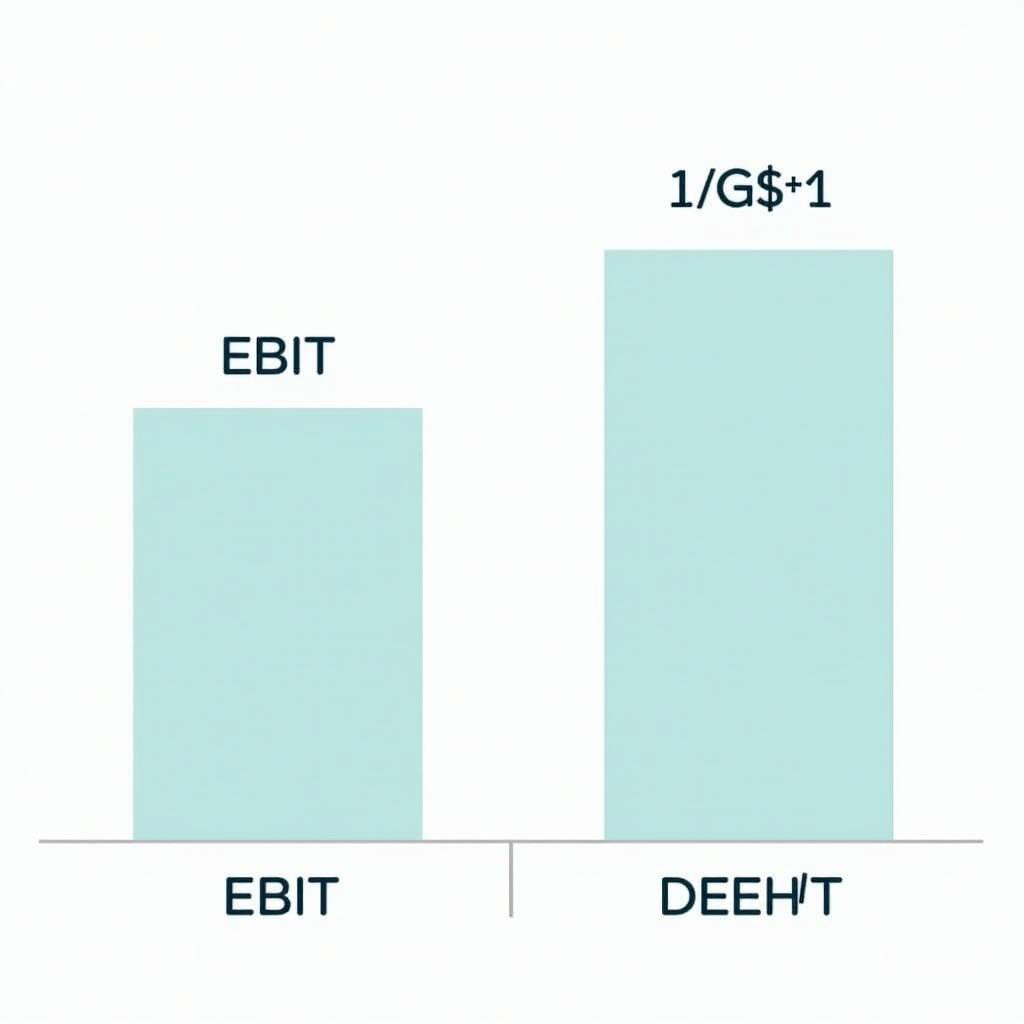 Biểu đồ minh họa cách sử dụng EBIT để so sánh hiệu quả hoạt động kinh doanh của các công ty cùng ngành